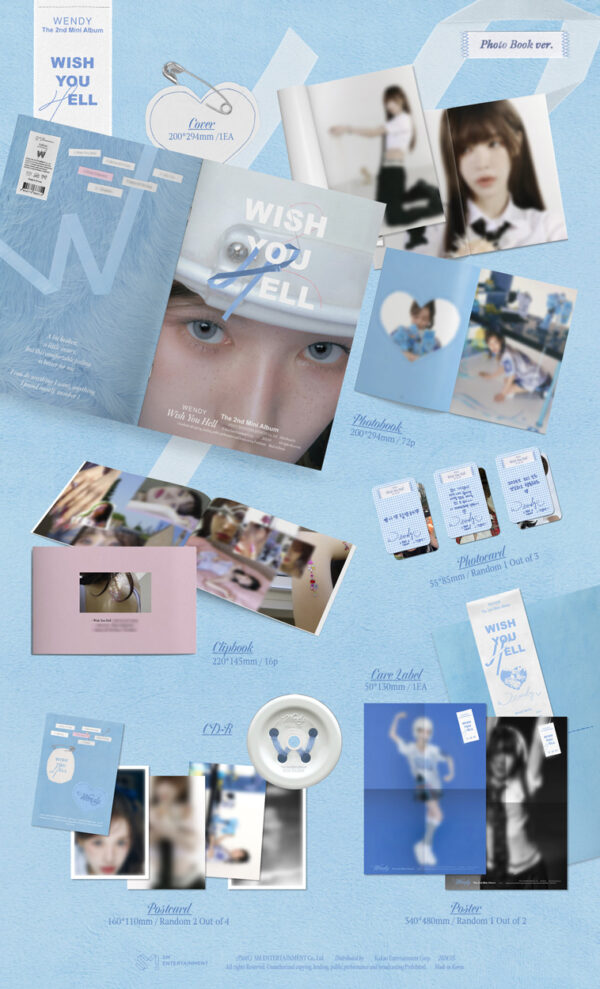 Wendy (Red Velvet) - 2ND MINI ALBUM [Wish You Hell] (PHOTOBOOK Ver.) kaeguli kpop album and merchandise