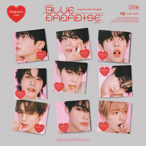 ZEROBASEONE - 5th mini album [BLUE PARADISE] Digipack Ver. (jiwoong) (zhang hao) (hangin) (matthew) (ricky) (taerae) (gyuvin) (funwook) (yujin) kaeguli kpop shop albums and merchandise