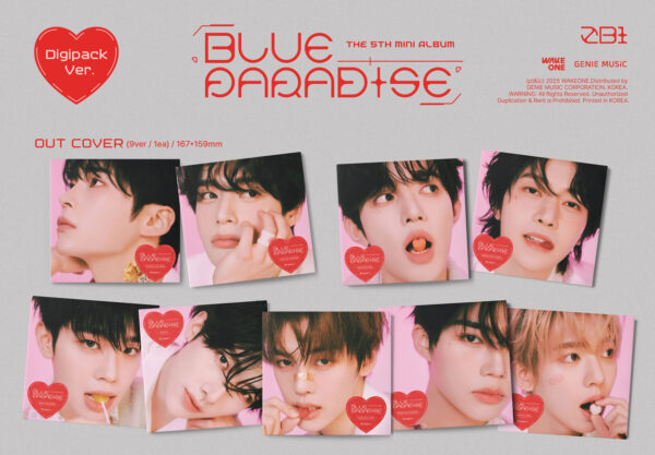 ZEROBASEONE - 5th mini album [BLUE PARADISE] Digipack Ver. (jiwoong) (zhang hao) (hangin) (matthew) (ricky) (taerae) (gyuvin) (funwook) (yujin) kaeguli kpop shop albums and merchandise