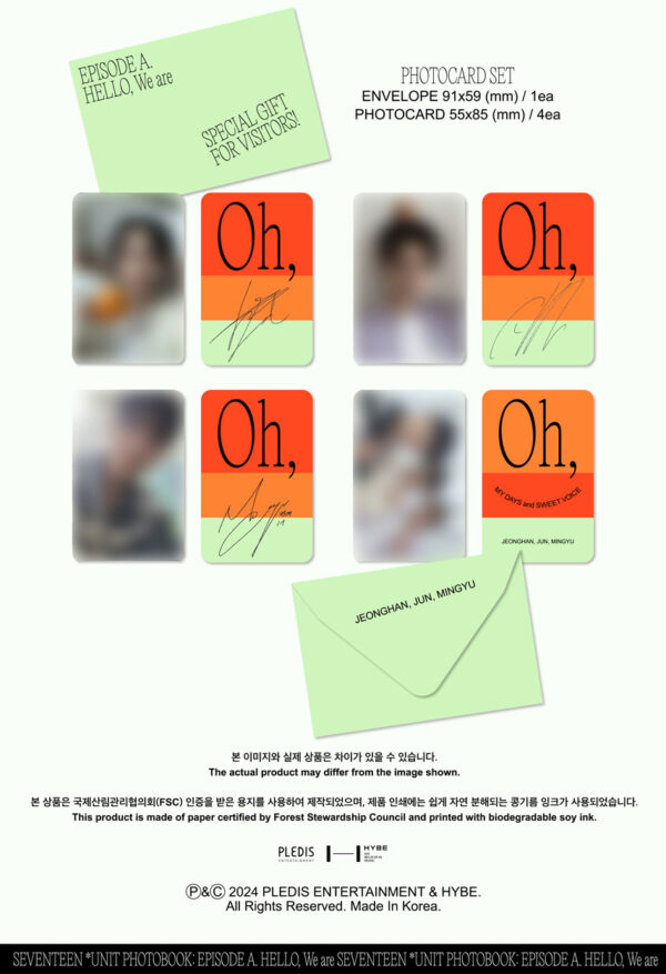 SEVENTEEN Episode: Oh, My Days and Sweet Voice Akaeguli kpop shop albums and merchandise