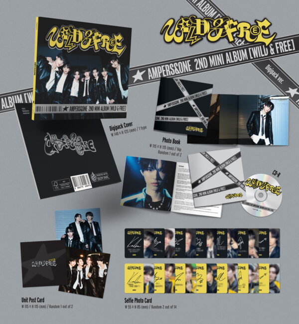 AMPERS&ONE - 2nd mini album [WILD & FREE] (Digipack ver.) kaeguli kpop shop albums and merchandise