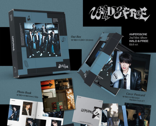 AMPERS&ONE - 2nd mini album [WILD & FREE] (Kick ver.) kaeguli kpop shop albums and merchandise