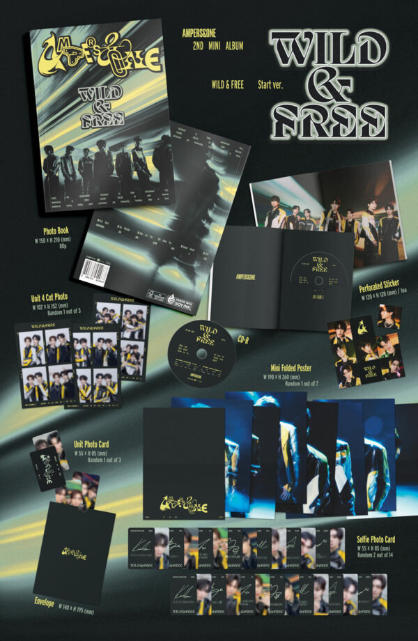 AMPERS&ONE - 2nd mini album [WILD & FREE] (Start ver.) kaeguli kpop shop albums and merchandise