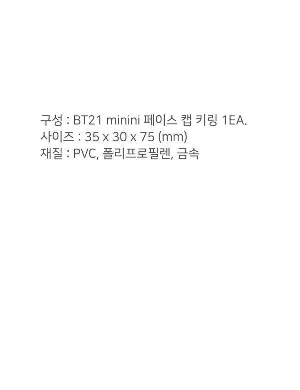 BTS - BT21 minini [FACE CAP KEYRING] TATA chimmy koya shooky mang rj cooky kaeguli kpop shop albums and merchandise