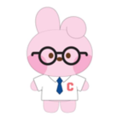 BTS – BT21 PLUSH KEYRING GLASSES (COOKY) kaeguli kpop shop albums and merchandise
