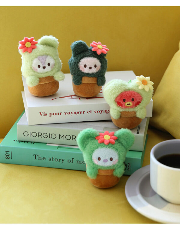 BTS - BT21 PLUSH KEYRING [GREEN] TATA chimmy koya shooky mang rj kaeguli kpop shop albums and merchandise