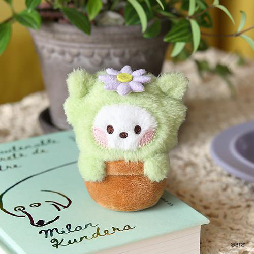 BTS - BT21 PLUSH KEYRING [GREEN] RJ kaeguli kpop shop albums and merchandise