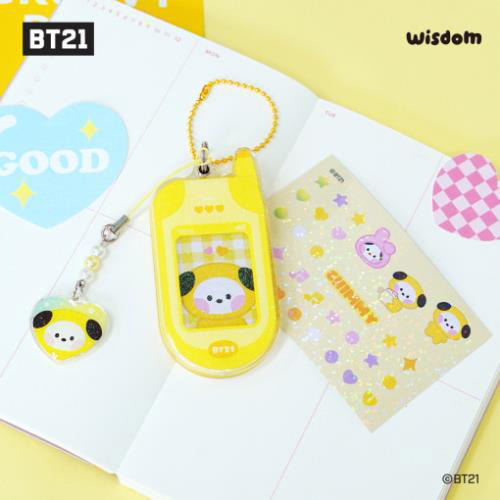 BTS - BT21 RETRO PHONE KEYRING (CHIMMY) kaeguli kpop shop albums and merchandise