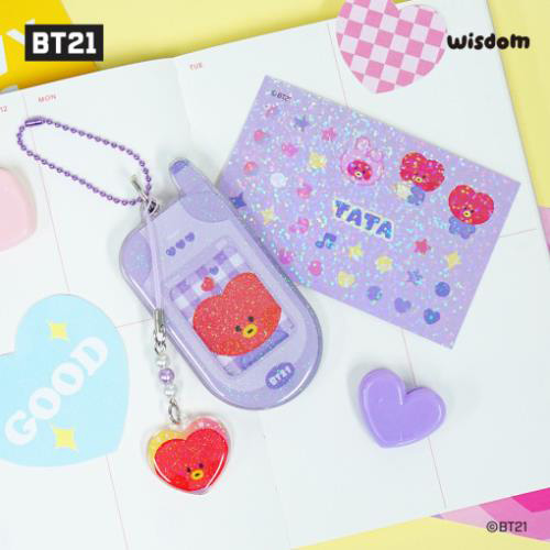 BTS - BT21 RETRO PHONE KEYRING (TATA) kaeguli kpop shop albums and merchandise
