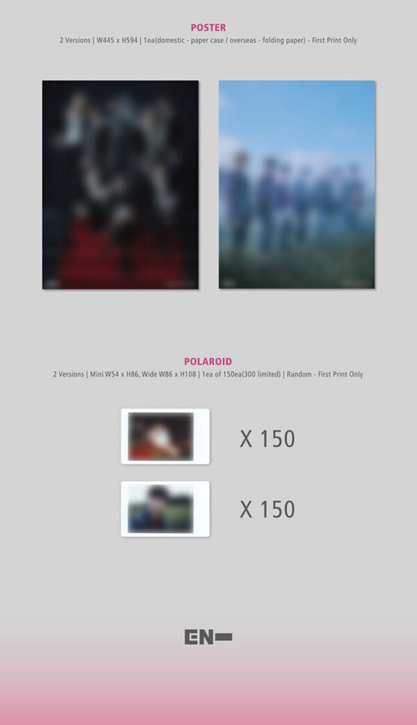 ENHYPEN - 1ST MINI ALBUM [BORDER : DAY ONE] (DUSK Ver.) (dawn ver.) kaeaguli kpop shop albums and merchandise