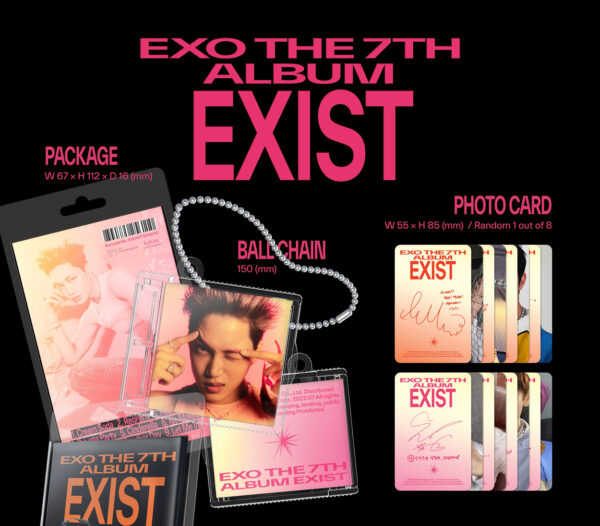 EXO - 7TH ALBUM [EXIST] (SMini Ver.) (SEHUN Ver.) (d.o ver.) (kai ver.) (baekhyun ver.) (suho ver.) (chanyeol ver.) (xiumin ver.) (chen ver.) kaeaguli kpop shop albums and merchandise