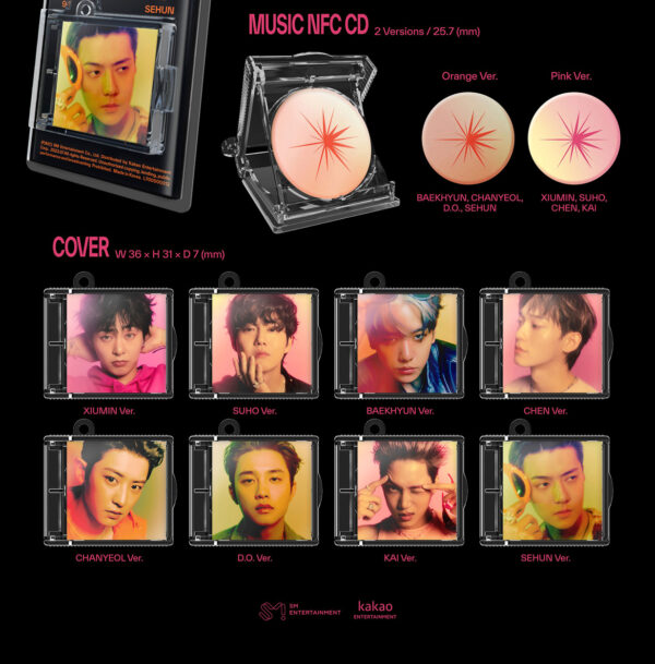 EXO - 7TH ALBUM [EXIST] (SMini Ver.) (SEHUN Ver.) (d.o ver.) (kai ver.) (baekhyun ver.) (suho ver.) (chanyeol ver.) (xiumin ver.) (chen ver.) kaeaguli kpop shop albums and merchandise