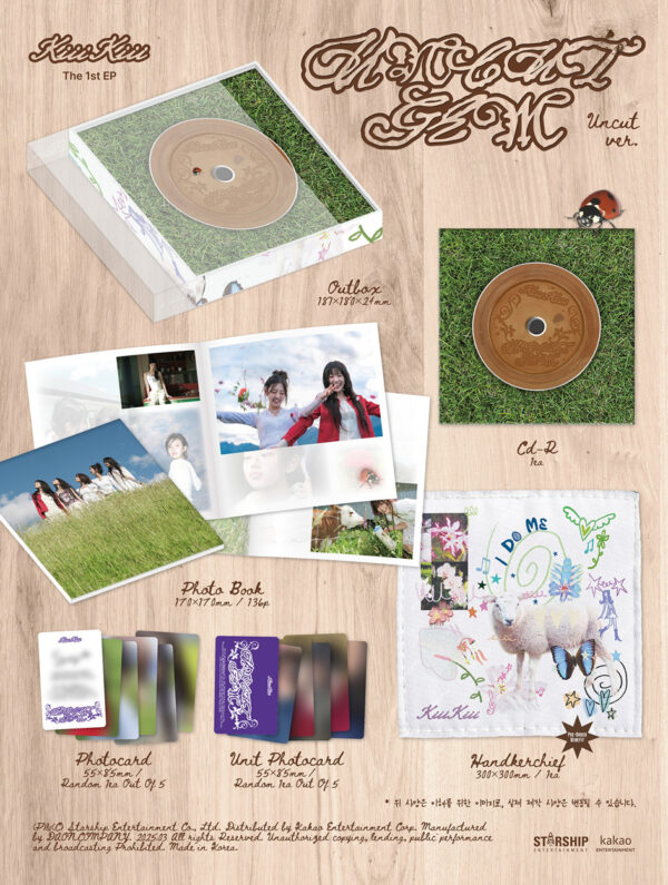 KiiiKiii - 1st mini album [UNCUT GEM] (UNCUT ver.) kaeaguli kpopshop albums and merchandise
