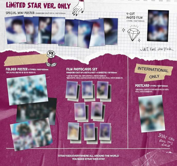 Stray Kids - 8th Mini Album [Rock Star] (Limited Ver.)kaeguli kpop shop albums and merchandise