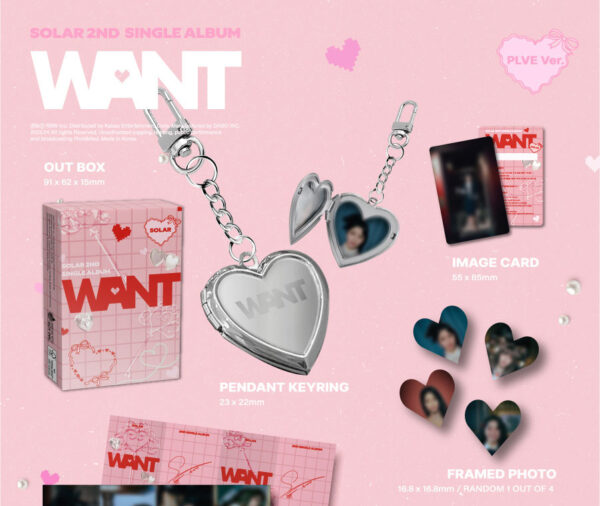 SOLAR (MAMAMOO) - 2nd Single Album [WANT] (PLVE Ver.) kaeguli kpop shop albums and merchandise