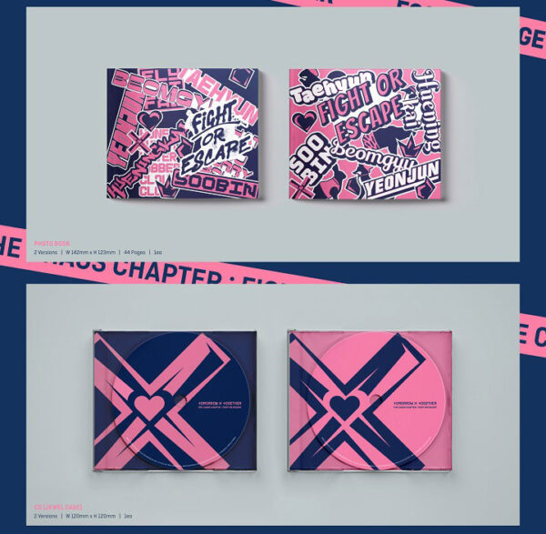 TXT - 2ND REPACKAGE ALBUM [THE CHAOS CHAPTER: FIGHT OR ESCAPE] (TOGETHER ver.) (Escape : Together Ver.) (fight : together ver.) kaeaguli kpopshop albums and merchandise