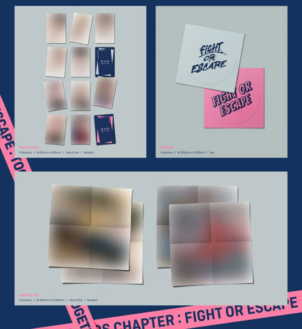 TXT - 2ND REPACKAGE ALBUM [THE CHAOS CHAPTER: FIGHT OR ESCAPE] (TOGETHER ver.) (Escape : Together Ver.) (fight : together ver.) kaeaguli kpopshop albums and merchandise