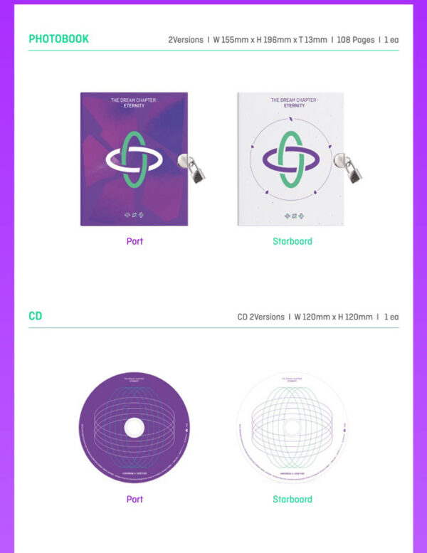 TOMORROW X TOGETHER (TXT) - Album [The Dream Chapter : ETERNITY] (STARBOARD Ver.) (port ver.) kaeaguli kpop shop albums and merchandise