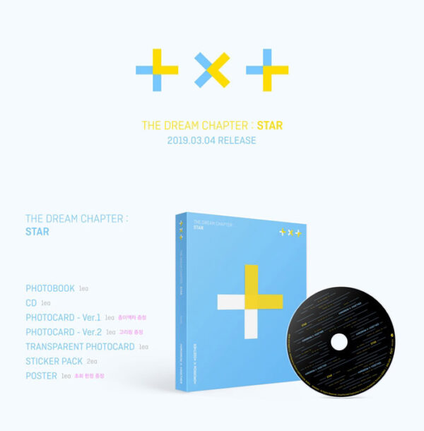 TOMORROW X TOGETHER - 1ST MINI ALBUM [The Dream Chapter : STAR] kaeaguli kpop shop albums and merchandise