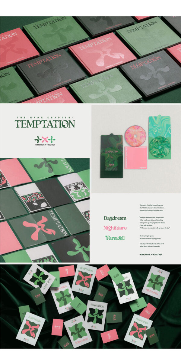TOMORROW X TOGETHER (TXT) - THE NAME CHAPTER : TEMPTATION (DAYDREAM Ver.) (nightmare ver.) (farewell ver.) kaeaguli kpop shop albums and merchandise