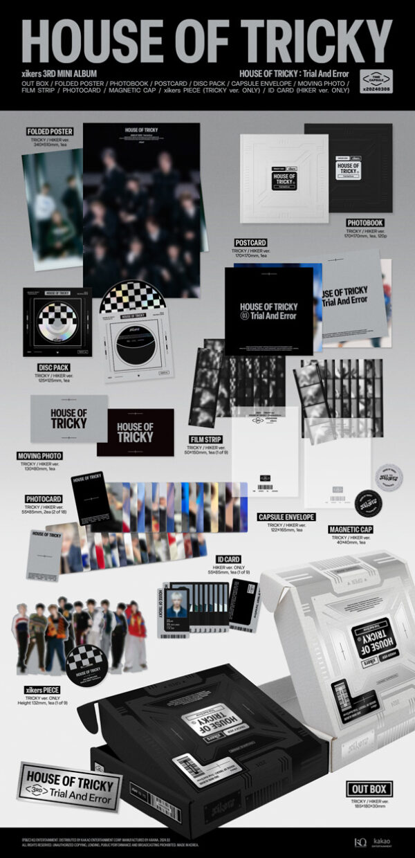 xikers - 3RD MINI ALBUM [HOUSE OF TRICKY : Trial And Error] (HIKER Ver.) (tricky ver.) kaeaguli kpop shop albums and merchandise