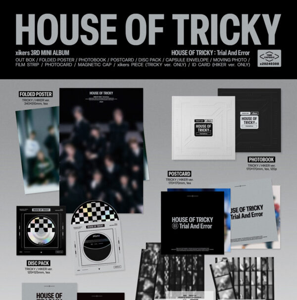 xikers - 3RD MINI ALBUM [HOUSE OF TRICKY : Trial And Error] (HIKER Ver.) (tricky ver.) kaeaguli kpop shop albums and merchandise