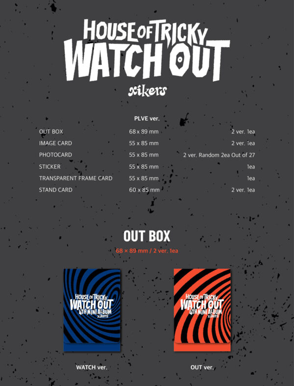 xikers - HOUSE OF TRICKY : WATCH OUT (PLVE Ver.) (Watch Ver.) (out ver.) kaeaguli kpop shop albums and merchandise