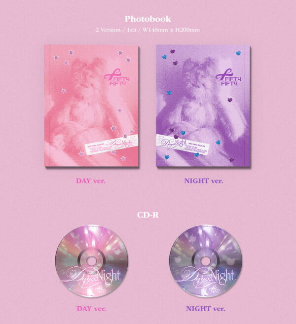 FIFTY FIFTY 3RD MINI ALBUM DAY & NIGHT (night ver.) (day ver.) kaeguli kpop shop albums and merchandise