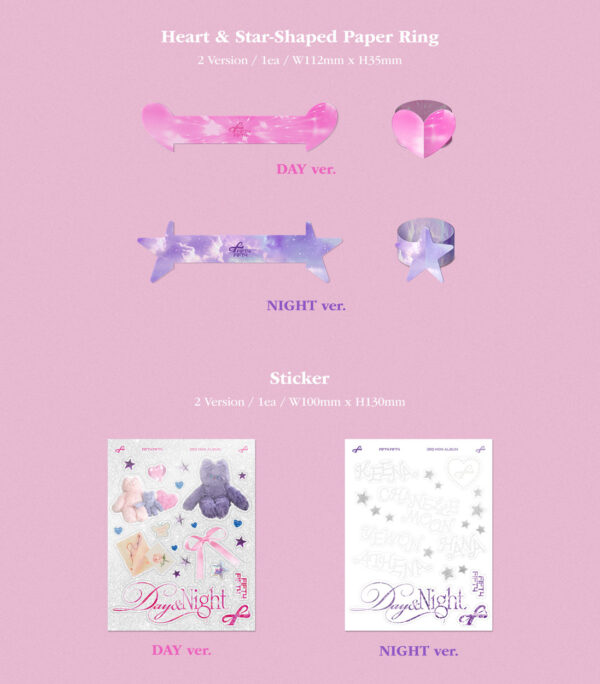 FIFTY FIFTY 3RD MINI ALBUM DAY & NIGHT (night ver.) (day ver.) kaeguli kpop shop albums and merchandise