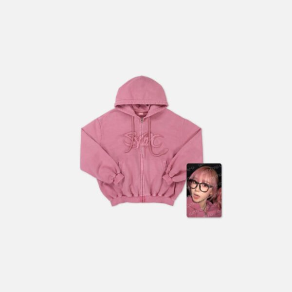aespa - 2025 aespa LIVE TOUR - SYNK : PARALLEL LINE - aespa ENCORE MD (PINK HOODIE ZIP-UP SET_KARINA) (winter) (ningning) (giselle) kaeguli kpop albums and merchandise