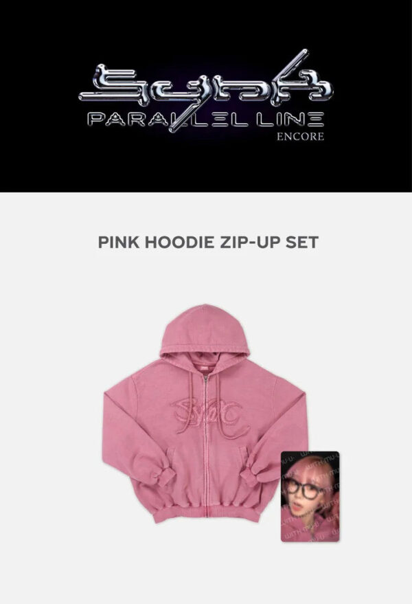 aespa - 2025 aespa LIVE TOUR - SYNK : PARALLEL LINE - aespa ENCORE MD (PINK HOODIE ZIP-UP SET_WINTER) - Image 7