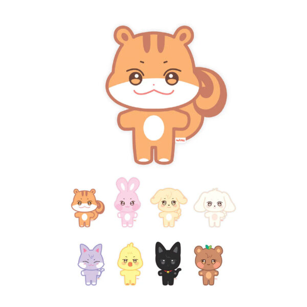 ATEEZ - OFFICIAL MD [ANITEEZ IN TREASURE] MINI PLUSH (JJONGbear) (ddeongbyeoli) (wyooyonyang) (bbyongming) ( snadeoki) (jjoongrami) (tyudeongi) (hetmongi) kaeguli kpop shop albums and merchandise