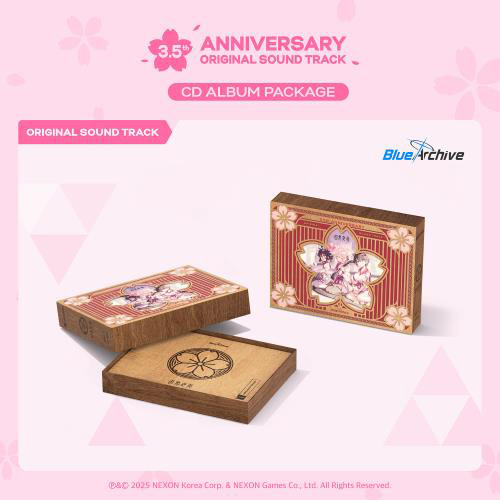 BLUE ARCHIVE 3.5th ANNIVERSARY OST – CD ALBUM PACKAGE kaeguli kpop shop albums and merchandise