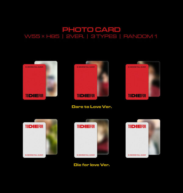 B.I - 2ND FULL ALBUM [TO DIE FOR] (2 TYPE Random) kaeguli kpop shop albums and merchandise