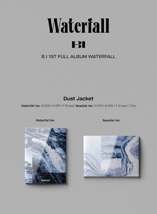B.I - 1st Full Album [WATERFALL] (seaside) (waterfall) kaeguli kpop shop albums and merchandise