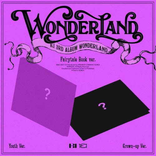 B.I - 3rd Full Album [WONDERLAND] (Fairy tale Ver.) (2 TYPES Random) kaeguli kpop shop albums and merchandise