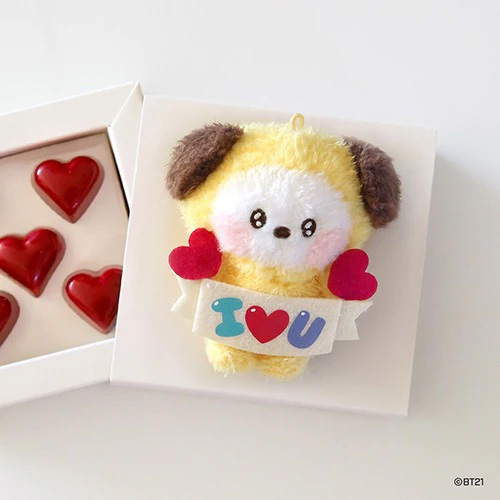 BT21 - I Love U Plush Keyring edition - CHIMMY kaeguli kpop shop albums and merchandise