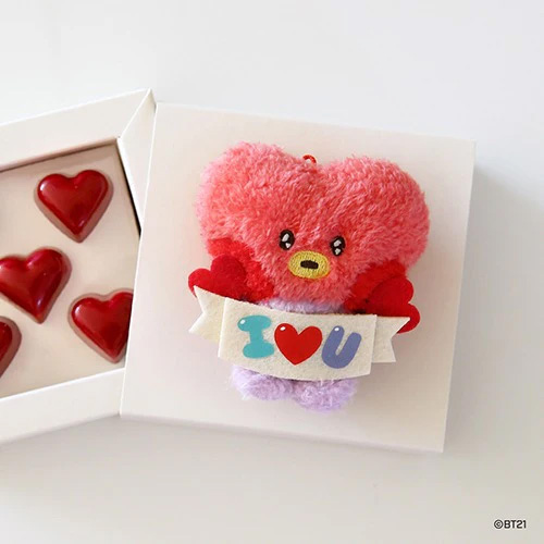 BT21 - I Love U Plush Keyring edition tata kaeguli kpop shop albums and merchandise