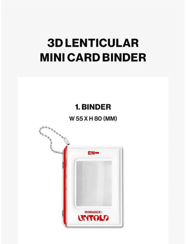 ENHYPEN 3D Lenticular Binder (ROMANCE UNTOLD) kaeguli kpop albums and merchandise