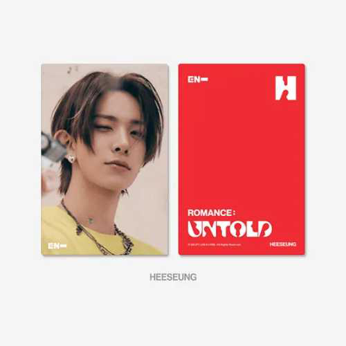 ENHYPEN 3D Lenticular Postcard (ROMANCE UNTOLD) (HEESEUNG) kaeguli kpop albums and merchandise