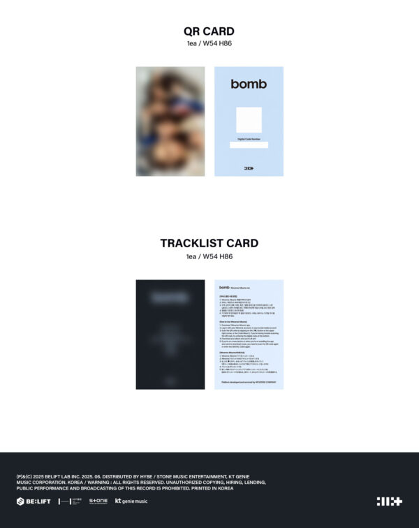 ILLIT - 3rd Mini Album [bomb] (Weverse Albums ver.) kaeguli kpop shop albums and merchandise