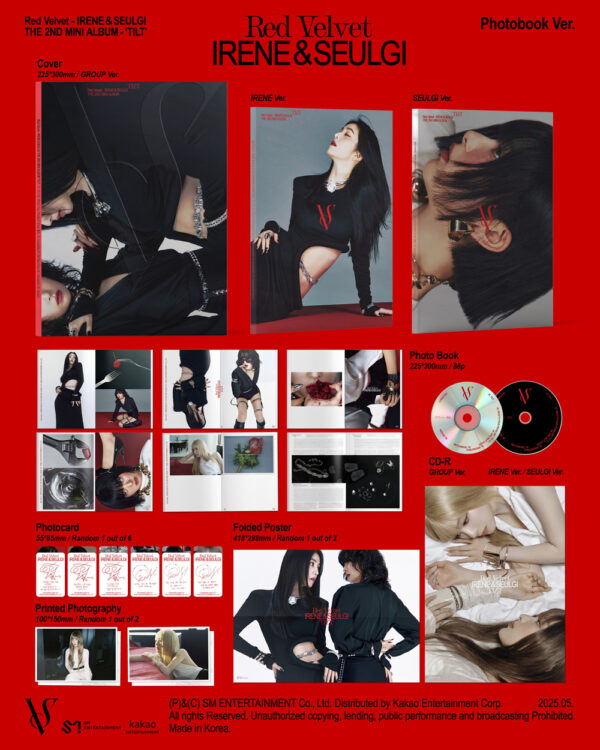 rene&Seulgi (Red Velvet) - 2nd mini album [TILT] (Photo Book Ver.) kaeguli kpop shop albums and merchandise