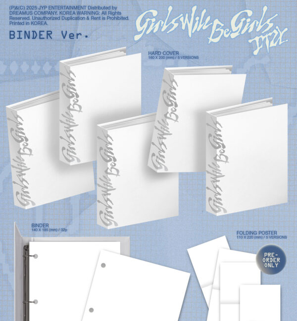 ITZY - [Girls Will Be Girls] (Binder Ver.) (5 TYPES Random) kaeguli kpop shop albums and merchandise
