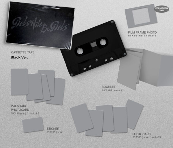 ITZY - [Girls Will Be Girls] (Cassette Tape Ver.) (2 TYPES Random) kaeguli kpop shop albums and merchandise