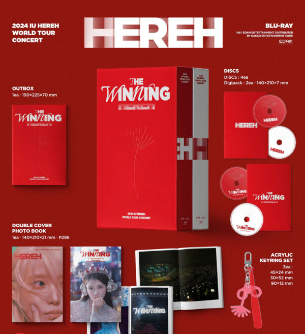 IU - 2024 IU [HEREH] WORLD TOUR CONCERT (Blu-ray) kaeguli kpop shop albums and merchandise