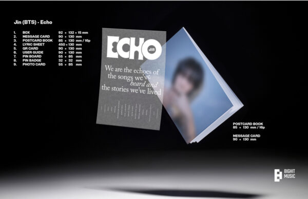 Jin - 2nd Mini Album 'Echo (Weverse Albums ver.) kaeguli kpop shop albums and merchandise