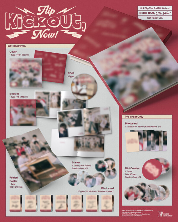 KickFlip - 2nd mini album [Kick Out, Flip Now!] (Get Ready Ver.) (Digipack Ver.)