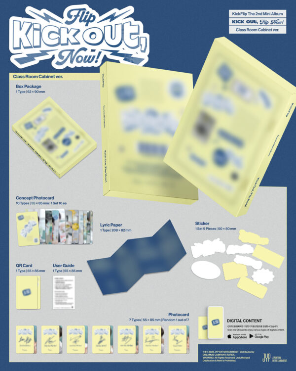 KickFlip - 2nd mini album [Kick Out, Flip Now!] (Platform Ver.) (class room cabinet ver.) (gym cabinet ver.) kaeguli kpop shop albums and merchandise