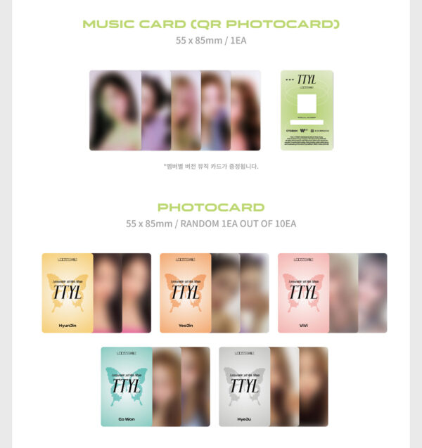 Loossemble - 3RD MINI ALBUM [TTYL] (EVER MUSIC ALBUM Ver.) (hyunjin) (vivi) (gowon) ( hyeju) (yeojin) kaeguli kpop shop albums and merchandise