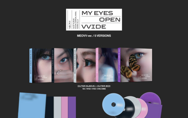 MEOVV - 1st EP ALBUM 'MY EYES OPEN VVIDE' (MEOVV ver.) (SOOIN ver.) (gawon) (anna) marin) (ella) kaeguli kpop albums and merchandise